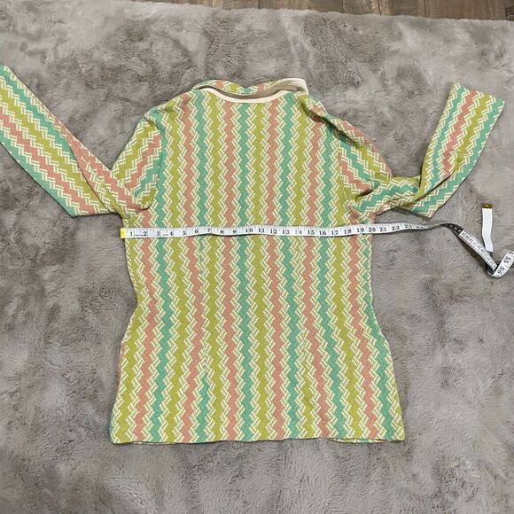 Anthropologie Aldo Martins Women 12 Chevron Blazer Jacket Bamboo Spain Designer - Picture 16 of 16